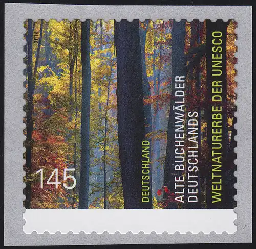 3087 UNESCO Buchenwälder aus 500-Rolle GERADE Nummer **