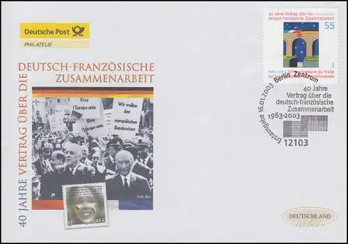 2311 Coopération franco-allemande, Bijoux-FDC Allemagne exclusive