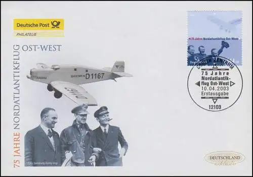 2331 Vol de l'Atlantique Nord, Bijoux-FDC Allemagne exclusivement