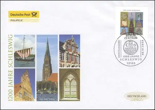 2377 anniversaire 1200 ans Schleswig, Bijoux-FDC Allemagne exclusif