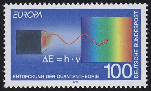 1733II Europa/CEPT 100 Pf Quantentheorie Max Planck, Type II, **