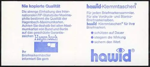 24d MH BuS 1982 - postfrisch **