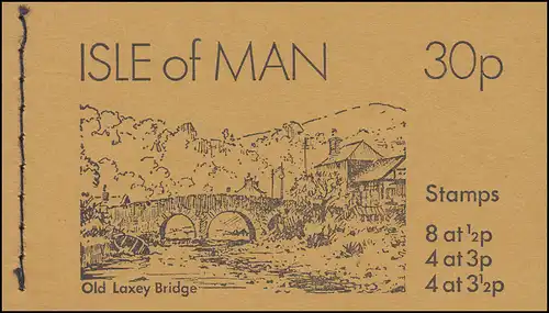 Isle of Man Markenheftchen 0-5, Ansichten 30 Pence 1974, ** postfrisch