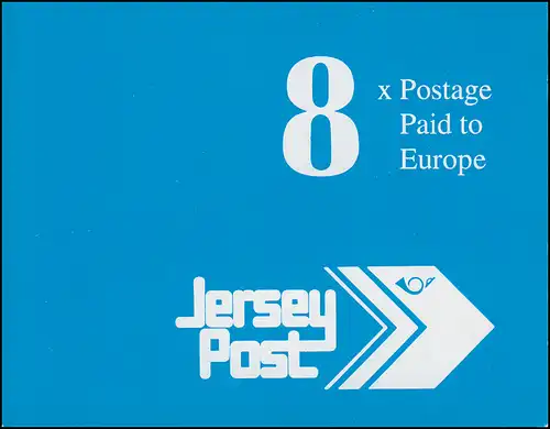Jersey Carnet 5, timbres blancs 2,24 livres 1993, **