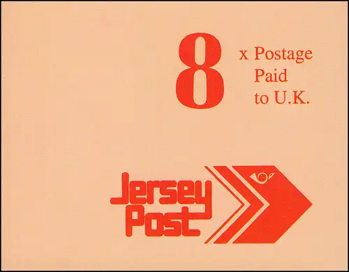Jersey Markenheftchen 4, Freimarken 1,84 Pfund 1993, **