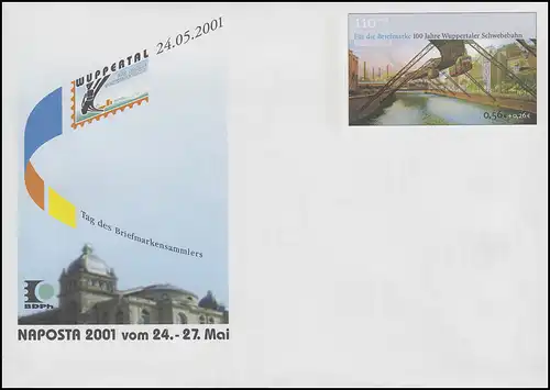USo 28 NAPOSTA und Wuppertaler Schwebebahn 2001, postfrisch
