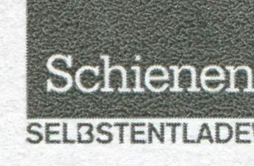 2415I Schienenfahrzeuge 10 Pf PLF B in SELBSTENTLADEWAGEN gebrochen, gestempelt