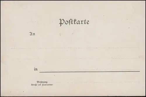 Carte de vue Peintures de Karl Raupp: Une longue heure, inutilisé