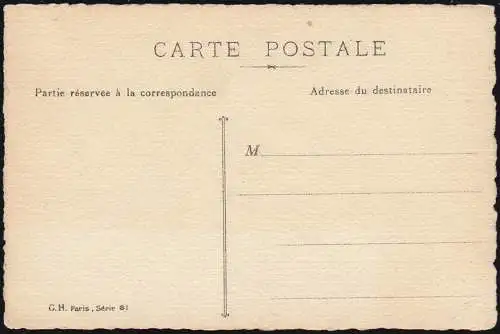 Carte de vue française Napoléon Bonaparte sur le cheval, inutilisé