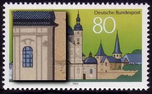 1722I Fulda, fenêtre et tache à côté, case 34 **