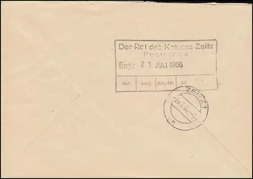 ZKD-Brief Medizinische Fakultät Martin-Luther Uni Halle-Wittenberg HALLE 22.7.65