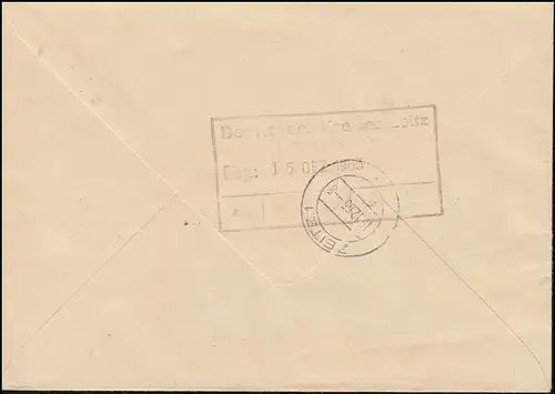 Lettre de fenêtre du ZKD Conseil de la ville de JENA Volksbildung Aide à la jeunesse 14.12.65 selon ZEITZ