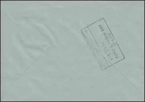 Lettre ZKD Conseil de la municipalité de Bornitz comme lettre locale ZEITZ 15.3.65 au conseil de district