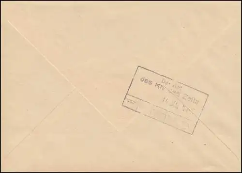 Lettre ZKD VEB Construction électrique et de tuyauterie Zeitz comme lettre locale 13.1.65