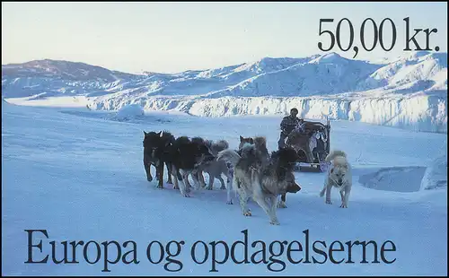 Danemark Carnets de marques 1078 Europe - découvertes et inventions, **