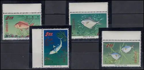 Taiwan 576-579 Fische / Fish / Poissons - kompletter Satz postfrisch ** / MNH