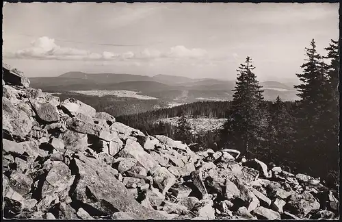 Landpost Waldhausen sur GRAFENAU 21.1.58 sur carte de visite après Vilsbiburg