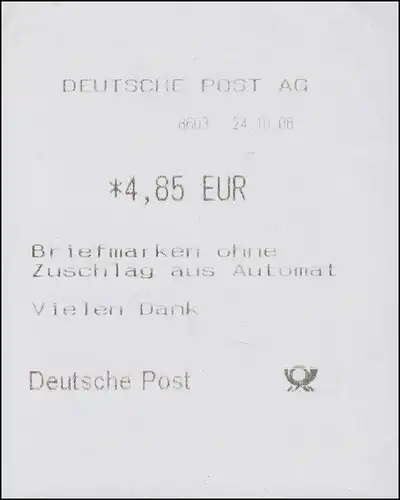 ATM 6 Brandenburger Tor VS 1, 5 Werte 15-170 C. Set ESSt Bonn kpl. mit Quittung