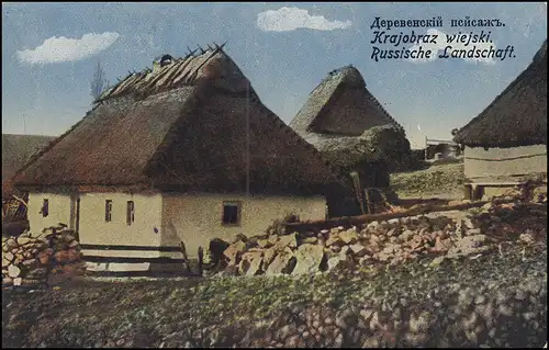 Poste de terrain PROVIANT-COLONNE 5 AK Paysage russe Poste du champ 196- 5.11.16