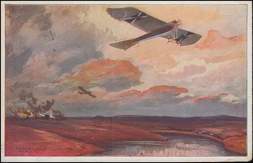 Poste de terrain AK Pigeon militaire sur vol d'exploration aux lacs Masures CÖLN 9.1.16