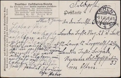 Poste de terrain AK Pigeon militaire sur vol d'exploration aux lacs Masures CÖLN 9.1.16