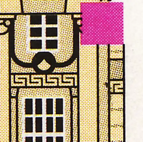 38IV MH Weimar mit PLF 2028IV Fleck in der rechten Säule, Feld 2, **