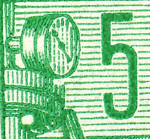 MH 3b1.4b Plan quinquennal 1961, 4 PLF Éparpillement, tache, points de couleur, R défectueux **