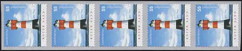 2413 Leuchtturm sk, 5er-Streifen, GERADE Nummer, ** postfrisch
