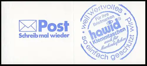 22Iae MH BuS 1980 Buchdruck - postfrisch