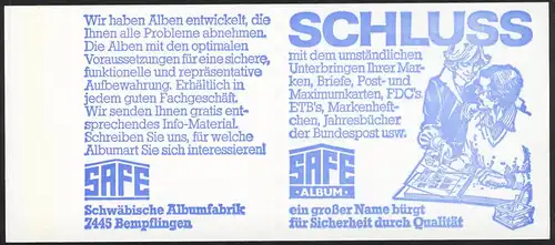 24b MH BuS 1982 - mit PLF IV, ** postfrisch