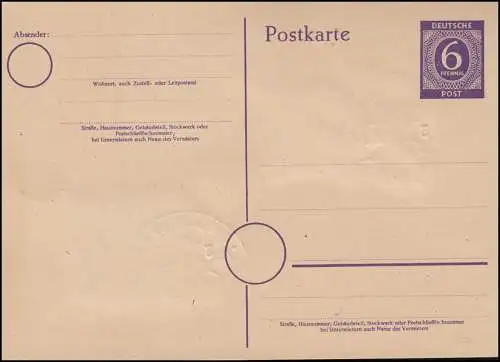 967-968 Messe Leipzig 1948 sur carte postale blanche P 951 SSt Leipzig l 3.3.1948