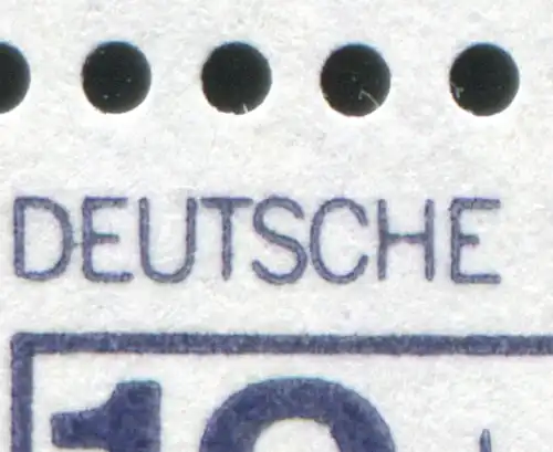 532I/XI BuS 10 Pf. n.F. C/D-Paar mit PLF XI Mittelstrich im E verkürzt, **