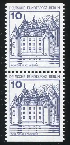 532I/XII BuS 10 Pf. n.F. C/D-Paar mit PLF XII Buchstaben SS GL verdickt, **