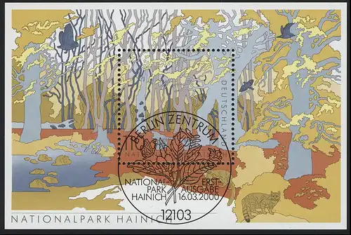 Block 52 Nationalpark Hainich 2000 mit ESSt Berlin