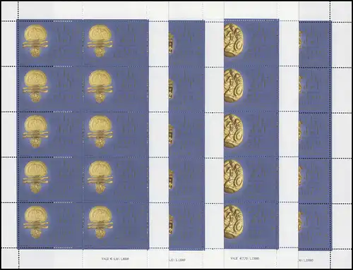 1386-1389 Petit arc exponentielle d'or du Musée Etrusque, jeu de petit arc **