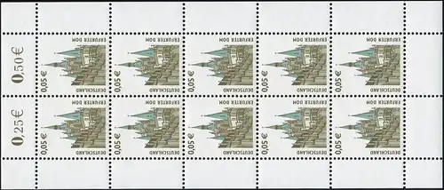 2381I SWK 5 centimes de la cathédrale Erfurter avec PLF I: Racelle, champ 9, arc de 10 **