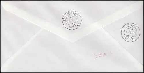 NAVIRE MARINESPOST 56 - 4.2.86 Schiff L'Allemagne à New York Lettre Express