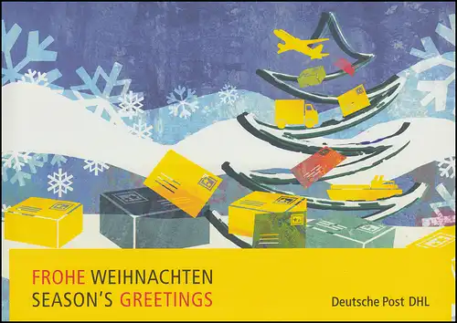 Klappkarte Deutsche Post DHL 2011 mit 2895-2896 Weihnachten Vbl-Satz ESSt Berlin