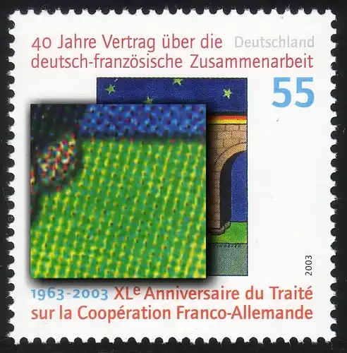 2311II Deutsch-französiche Zusammenarbeit mit Rastertype II, **
