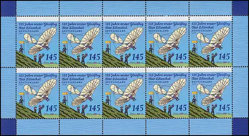 3254 Erster Gleitflug von Otto Lilienthal  - 10er-Bogen ** postfrisch