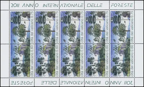 1710-1711 EUROPE - La forêt, petite feuille de compression **