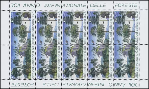 1710-1711 EUROPE - La forêt, petite feuille de compression **