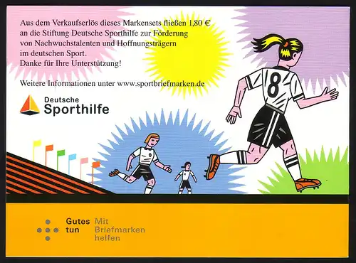 84 MH Sporthilfe Fußball-WM der Frauen 2011, postfrisch