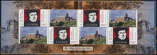 107 MH Luther - Wartburg - Reformation, postfrisch ** / MNH