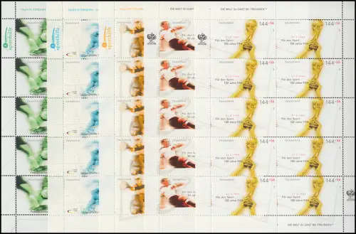 2382-2386 Sporthilfe 2004 - 10er-Bogen-Satz ** postfrisch