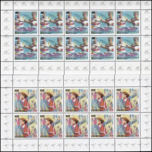 1777-1780 Sporthilfe - vier komplette 10er-Bogen, Satz **
