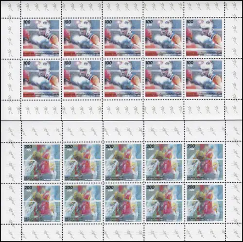 1777-1780 Sporthilfe - vier komplette 10er-Bogen, Satz **