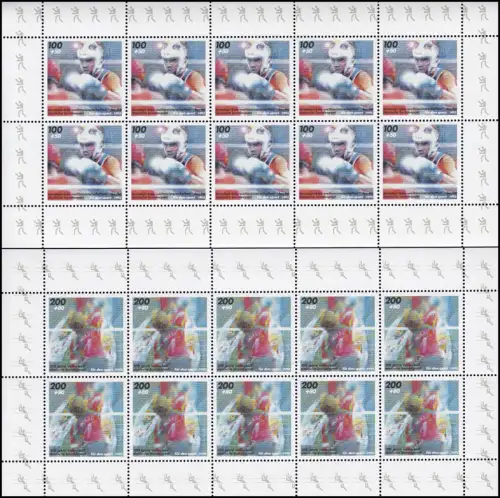 1777-1780 Sporthilfe - vier komplette 10er-Bogen, Satz **