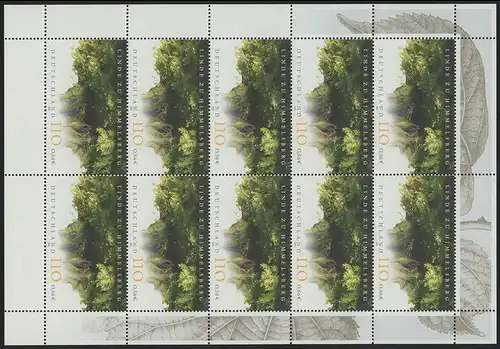 2208 Linde zu Herbsberg - 10er Bogen post-freeich ** / MNH