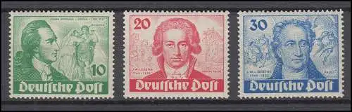 61-63 Goethe, ensemble complet frais de post ** impeccable, Photoatest Schlegel BPP